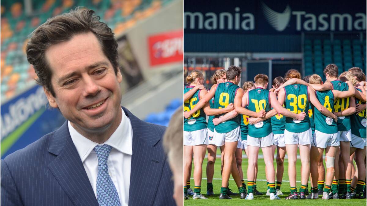 TASSIE TIME: AFL chief executive Gillon McLachlan has previously ruled out moving the Gold Coast Suns to Tasmania. Fans divided on options.