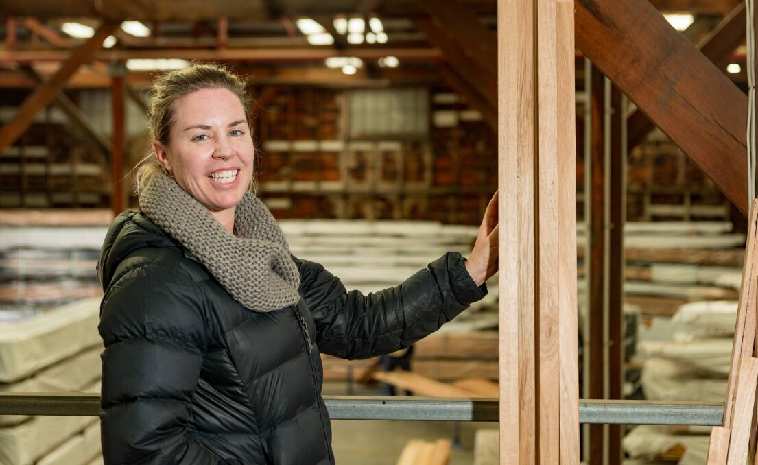 IN BUSINESS: Woodley and Co business owner Megan Last has experienced incredible demand with her unique timber company. Picture: Phillip Biggs