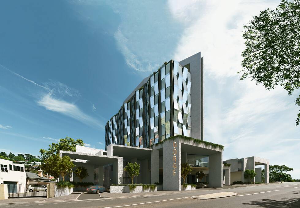 PLANNED: The proposed Gorge Hotel displayed in a digital rendering. Picture: Supplied.