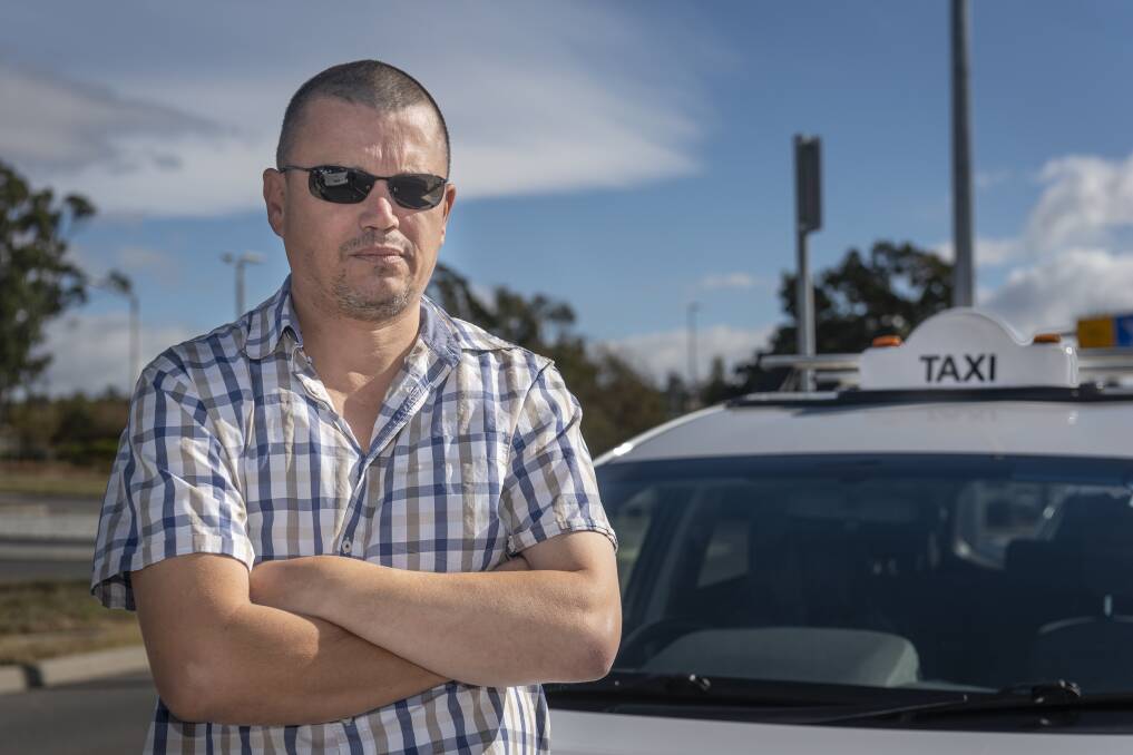 DEREGULATION: Independent taxi driver Paul Lewis wants to see taxi licences deregulated to allow for greater trade and improve the service for customers. Picture: Craig George 