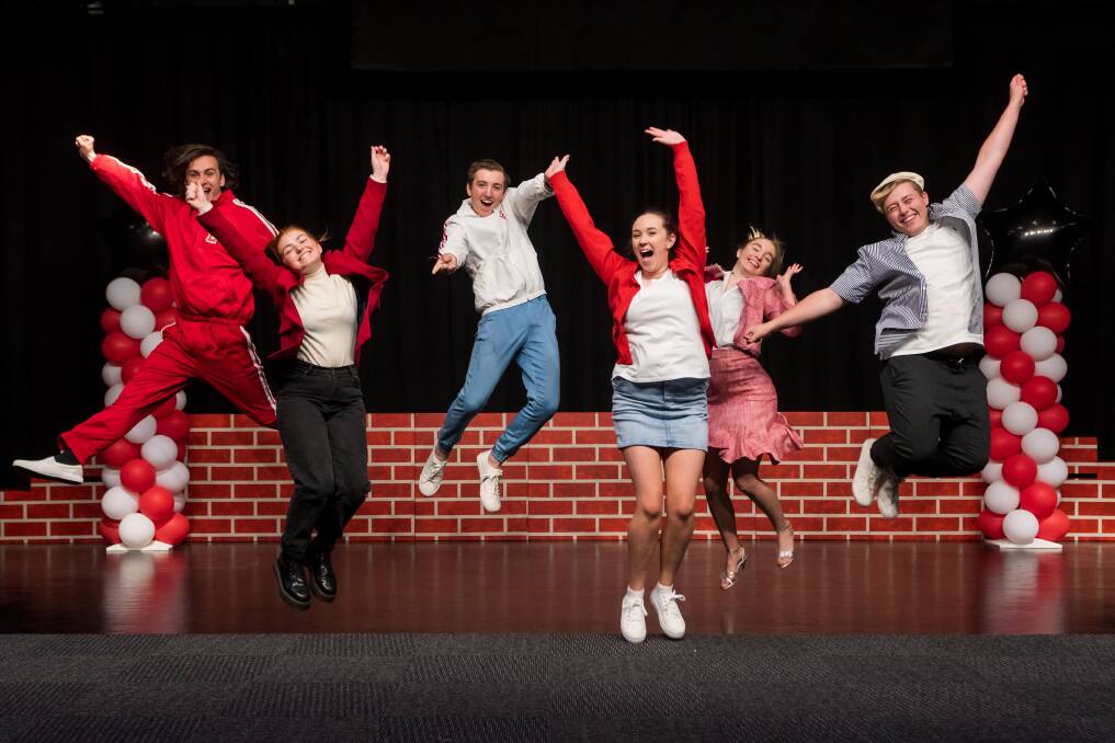 MUSICAL: Hayden Gardner Bronte Lester, Kaleb Watts, Millie Morise, Sophie lanshard and Xavier Perry will all star in St Pat's upcoming High School Musical production. Picture: Phillip Biggs