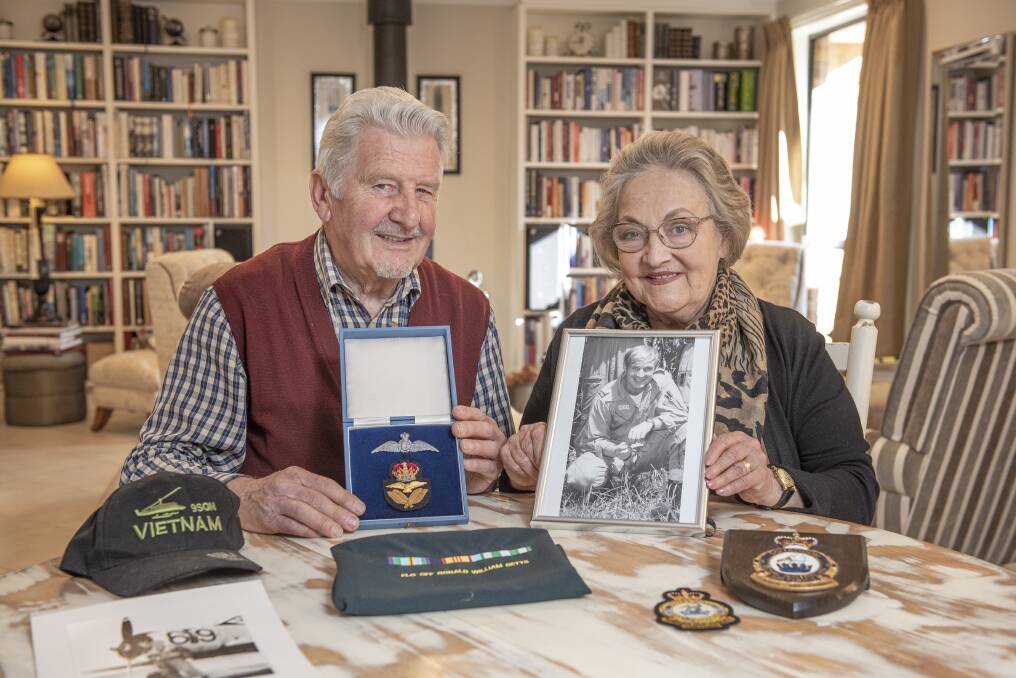 REMEMBERANCE: Harley and Judith Stanton will travel to Canberra to attend the 50th anniversary of the 3rd Battalion RAR event at the Australian War Memorial. Picture: Craig George