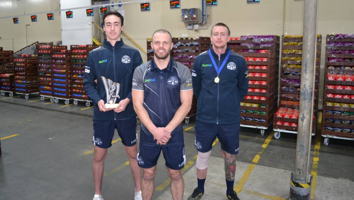 AWARDS SEASON: Launceston's Cooper Warren, Jay Blackberry and Dylan Riley cleaned up at the TSL awards announced on Monday. Picture: Adam Daunt