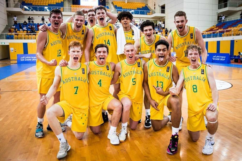 ONWARDS: The Australian Crocs are set to head to the under-17 World Cup in Malaga, Spain, next month. Picture: Basketball Tasmania Twitter