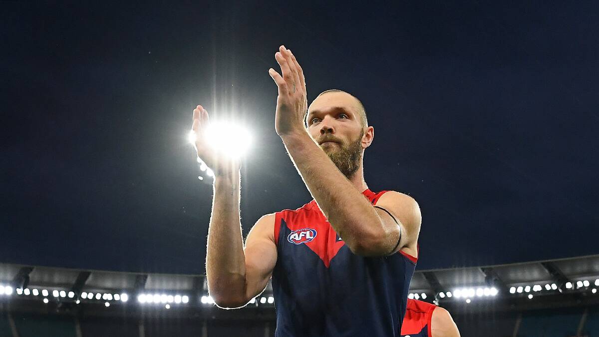 THE LEADER: Melbourne captain Max Gawn has been pivotal to their resurgence in recent seasons as they get ready to play-off in a grand final for the first time since 2000. Picture: Quinn Rooney/Getty Images