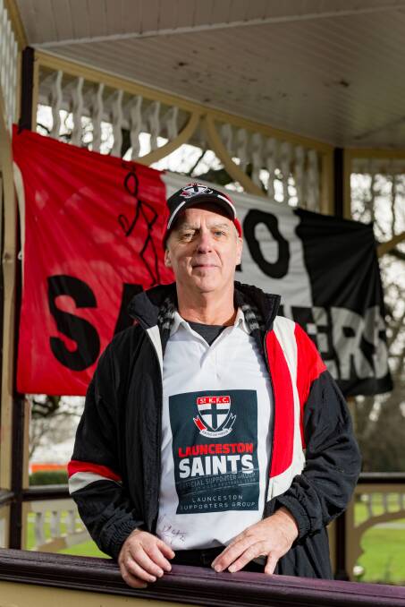 PRESIDENT: Ray Jones is the current president of the Launceston Saints Supporter group. Picture: Phillip Biggs