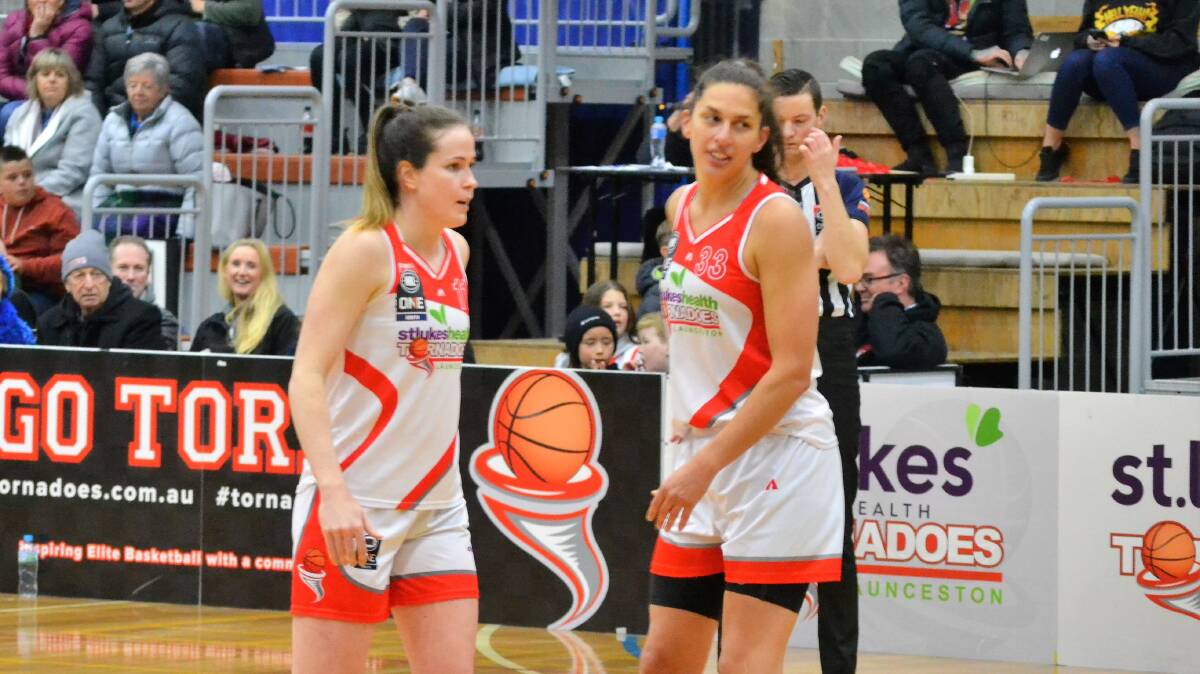 Marianna Tolo made her home debut for the Launceston Tornadoes in front of a packed crowd at Elphin Sports Centre against the Dandenong Rangers. Pictures: Adam Daunt 