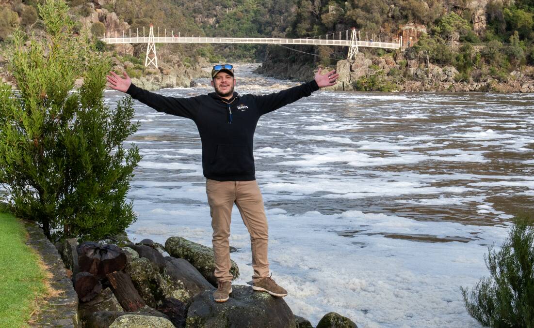 COOL WATERS: Jack Brown is one of the participants for the upcoming Winter Solstice Swim at the Cataract Gorge on June 27. Picture: Paul Scambler