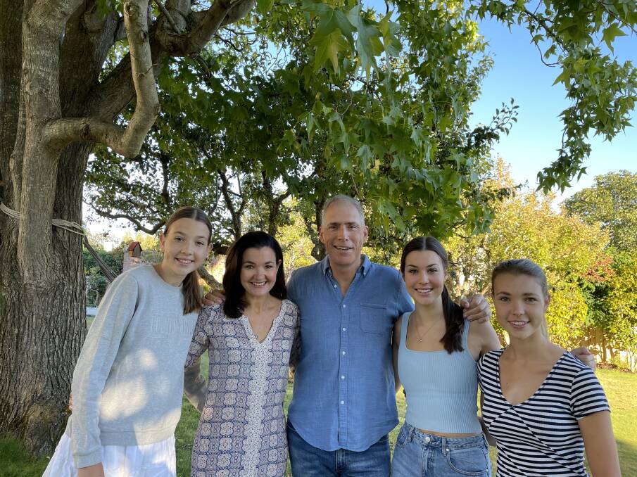 Tasmanian Liberals candidate for Windermere Nick Duigan and his family. Picture: supplied.
