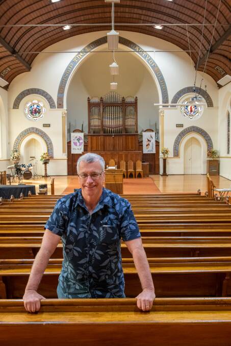 SAD FAREWELL: Pastor Jeff McKinnon said it will be sad to say goodbye to the place which has been the Baptist Church home for nearly four decades. Picture: Paul Scambler