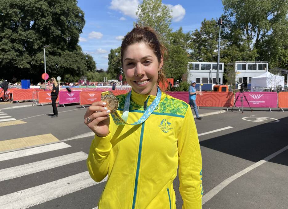 GOLDEN GIRL: Georgia Baker has continued her midas touch at the Birmingham Commonwealth Games. Picture: Commonwealth Games Australia 