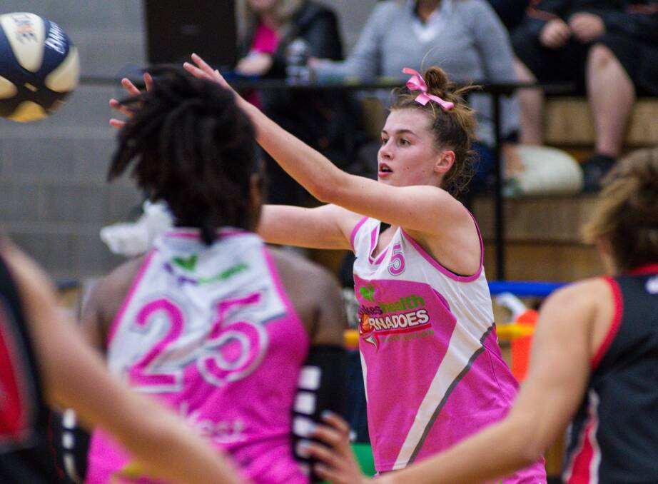 TORNADO TIME: Launceston Tornadoes player Charli Kay has been picked in the Australian women's under-19 squad for a national camp later this year. Picture: Phillip Biggs