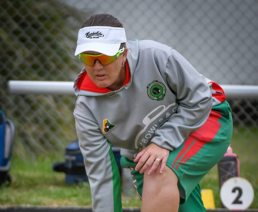 MEDAL COUNT: Rebecca Van Asch and Tasmania scooped up the medals at the national bowls championships. Picture: Paul Scambler