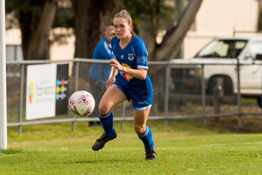 READY TO FIGHT: Laura Dickinson and Launceston United are ready to roar at Valley Road to keep their undefeated start alive. Picture: Phillip Biggs