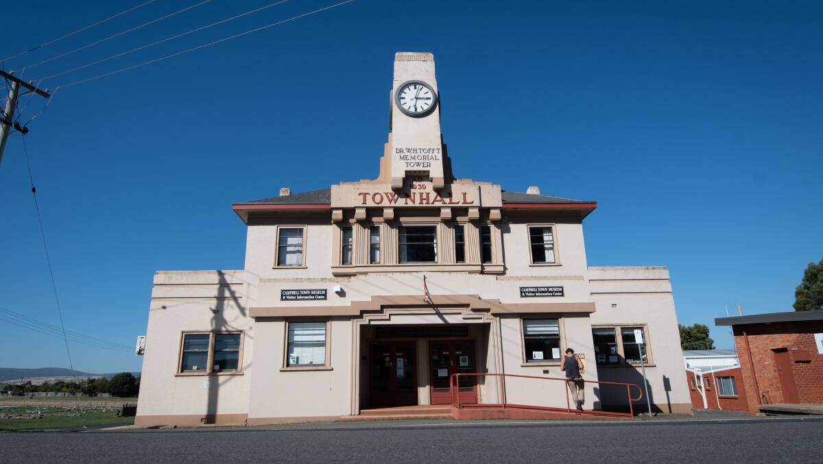 BACK AGAIN: The decision to decide whether or not to sell the Campbell Town Hall will return to the Northern Midlands Council for discussion on Monday. Picture: Paul Scambler