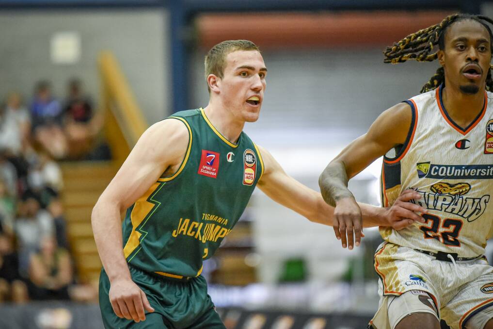 LAUNNIE LEGEND: Sejr Deans is in line to make his JackJumpers' debut in the NBL against Melbourne United. Picture: Craig George 