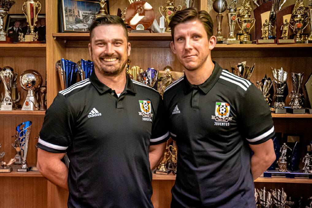 Nathan Pitchford (left) and Daniel Syson (right) will be taking charge of Launceston City's NPL side next season. Supplied picture