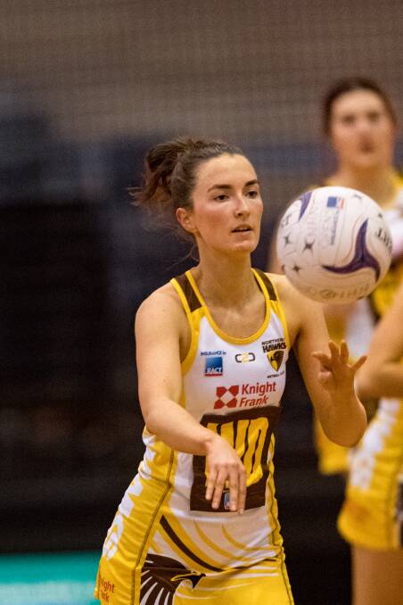 GOOD FORM: Lydia Coote was one of the Hawks' best performers across the weekend. Picture: Phillip Biggs