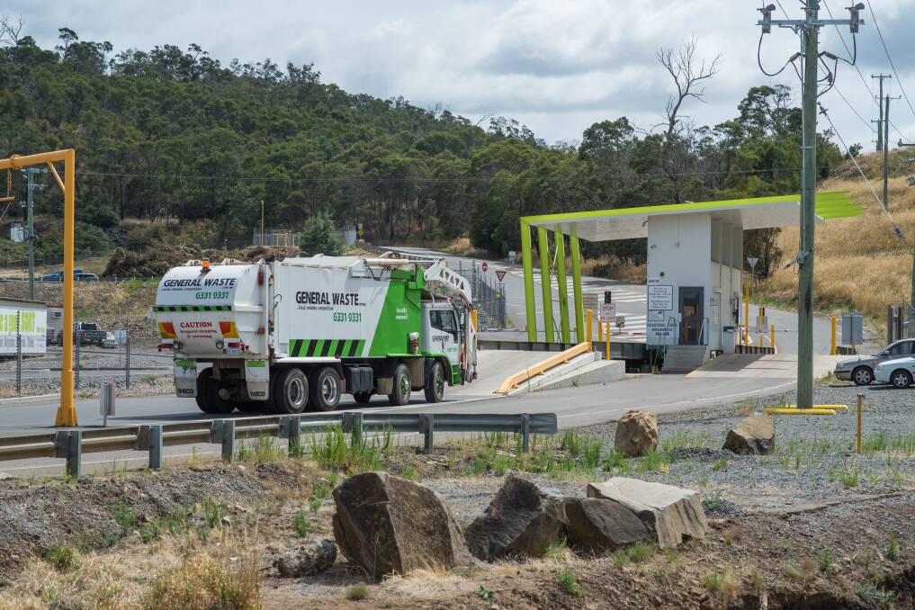 LANDFILL: The new $8.1 million landfill cell is under construction at the Launceston Waste Centre. Picture: File
