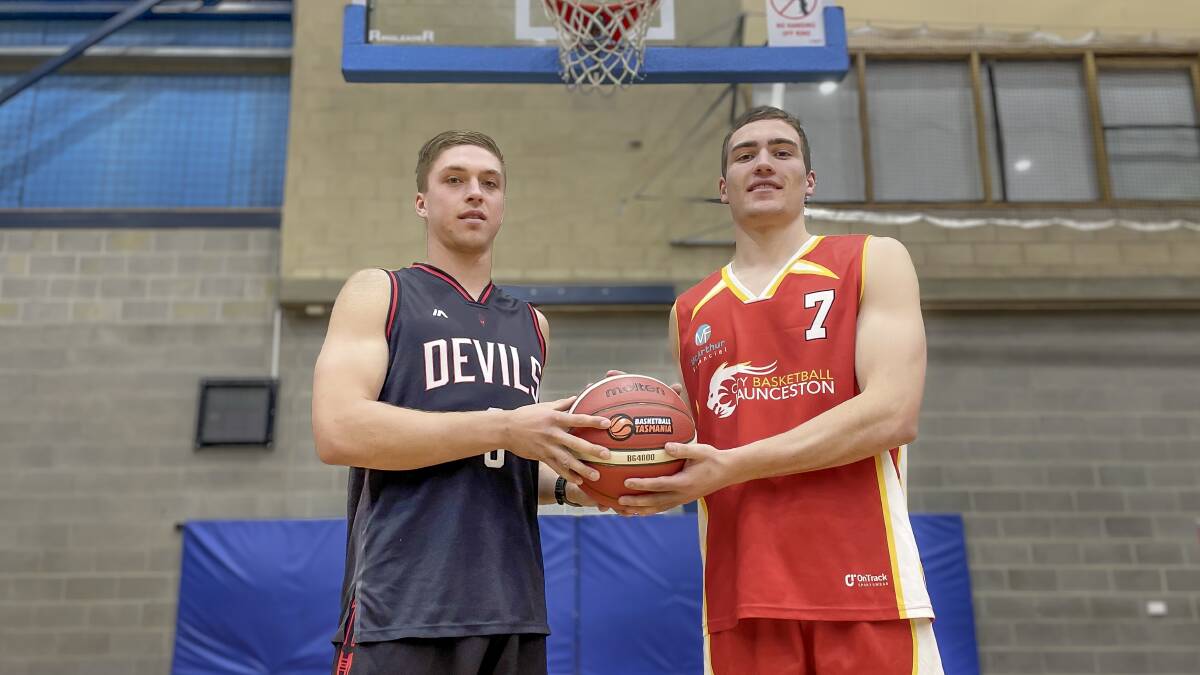 GRAND FINAL: South East Launceston Devils Lachlan Cocker and City Rockets Sejr Deans will be key players in the LBA men's grand final. Picture: Adam Daunt