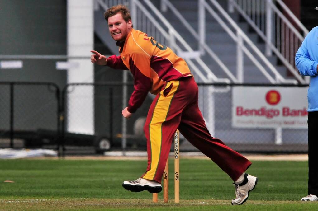 SPIN TO WIN: Westbury spinner Michael Lukic shapes as a key figure in the Shamrocks' game against South Launceston. Picture: File