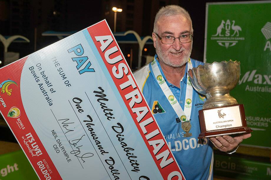 David Minns wins at the Australian Open. Picture: Supplied