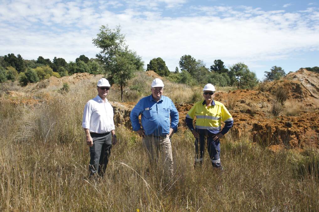 GOLD: Rolph Voss, Roger Jackson, Grant Schuhmann at the Beaconsfield Mine. Picture: Supplied.
