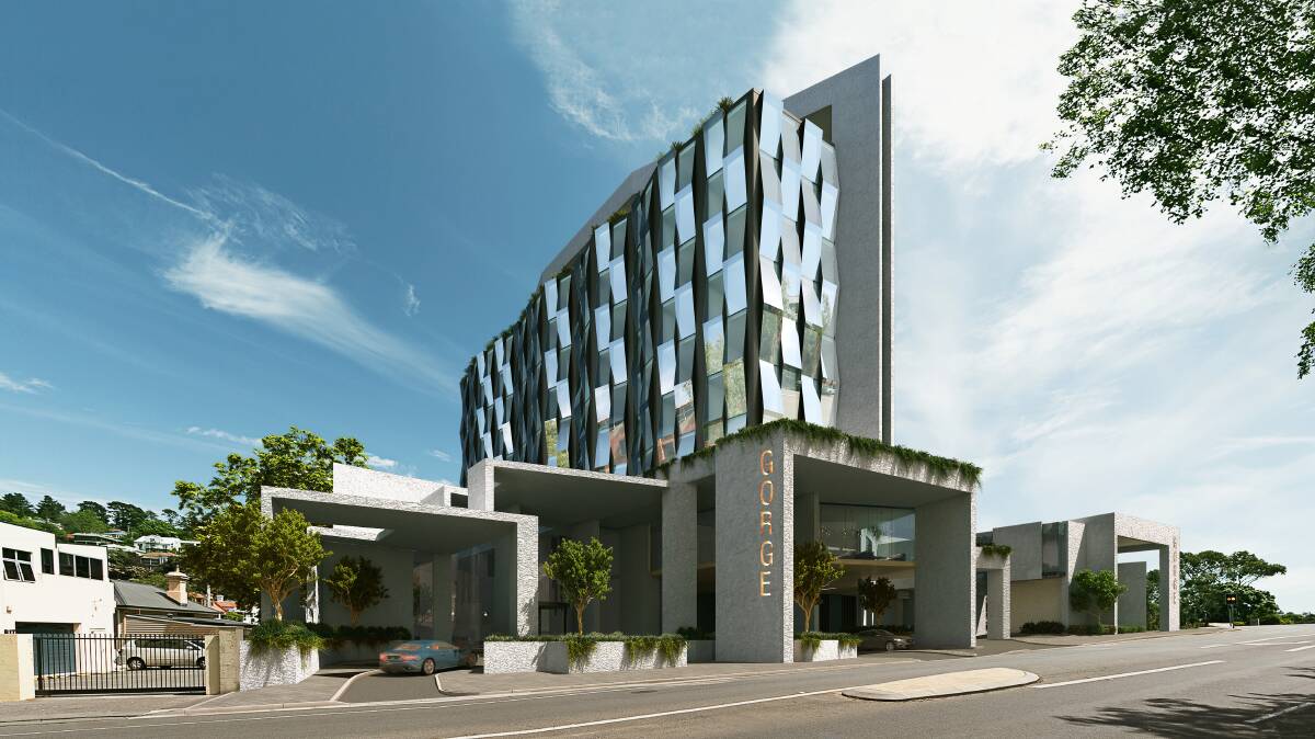 DIVISIVE DA: A rendering of the proposed Gorge Hotel. Picture: Supplied