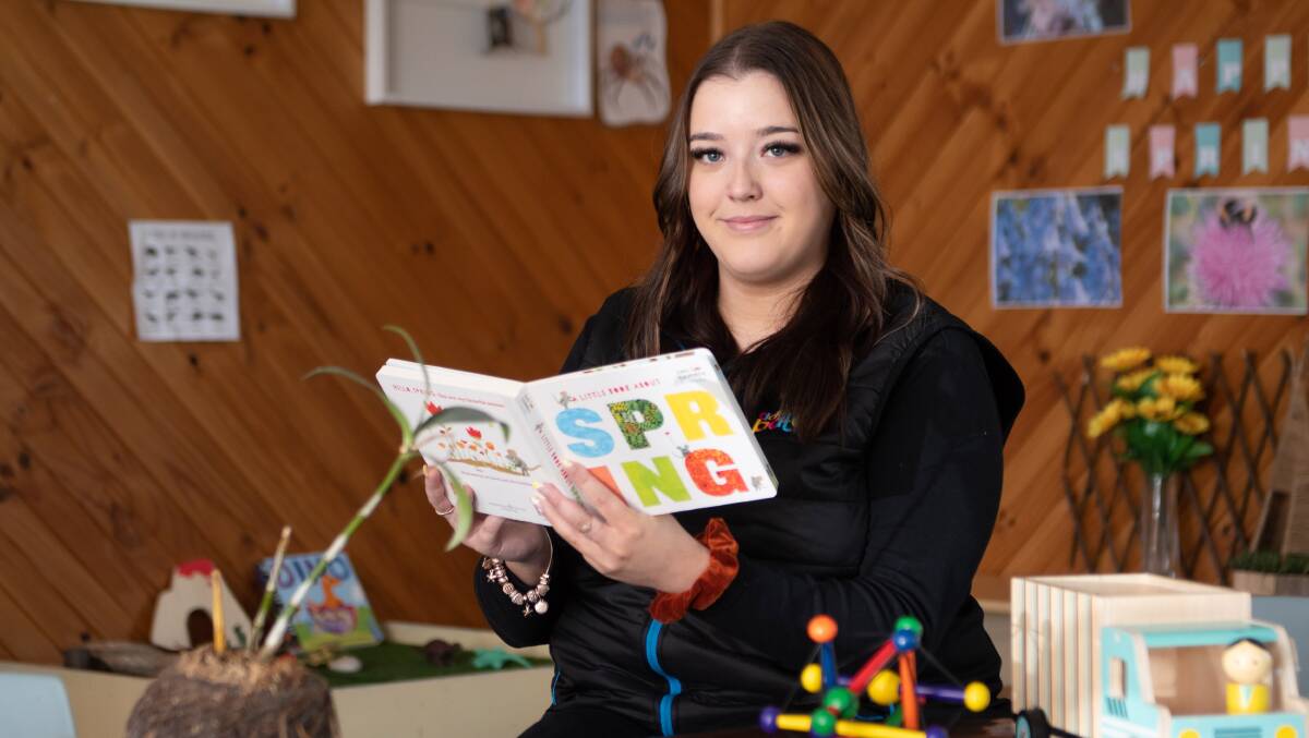 CARING: Lydia Burr has won the Emerging Star Award for excellence in early childhood education and care. Picture: Phillip Biggs