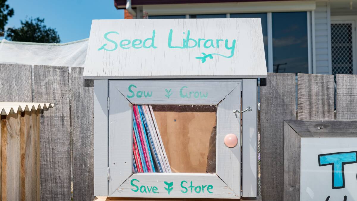 The seed library encourages residents to grow their own produce. 