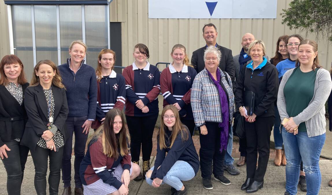 FUTURE: Key stakeholders alongside students and staff from Port Dalrymple School 