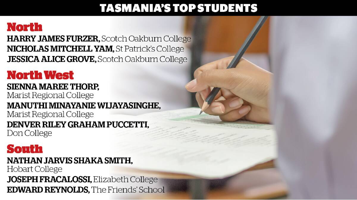 Tasmania's top students revealed