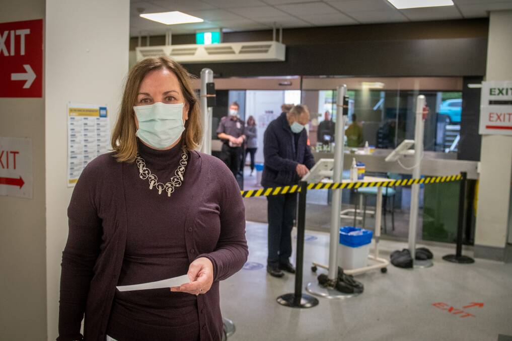 COVID: Jan Coull, Pandemic Response Nursing Director at the Launceston General Hospital. Picture: Paul Scambler
