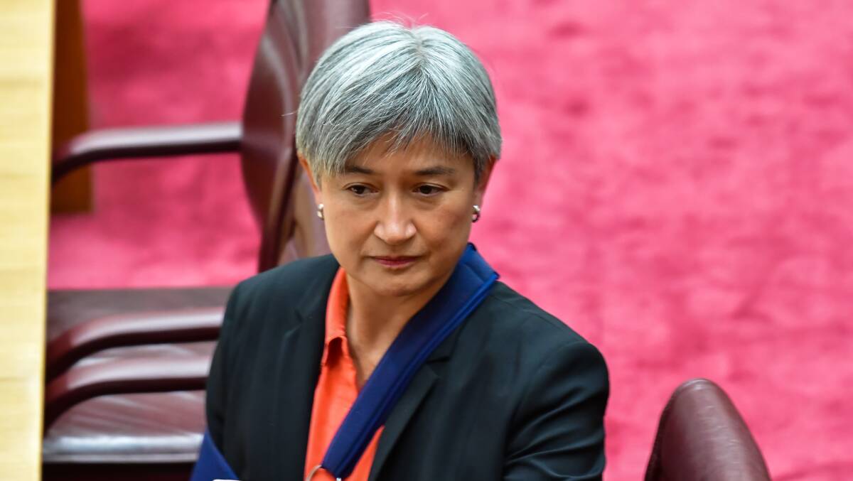 Penny Wong says when an election is held is entirely a matter for Solomon Islands government. Picture by Elesa Kurtz