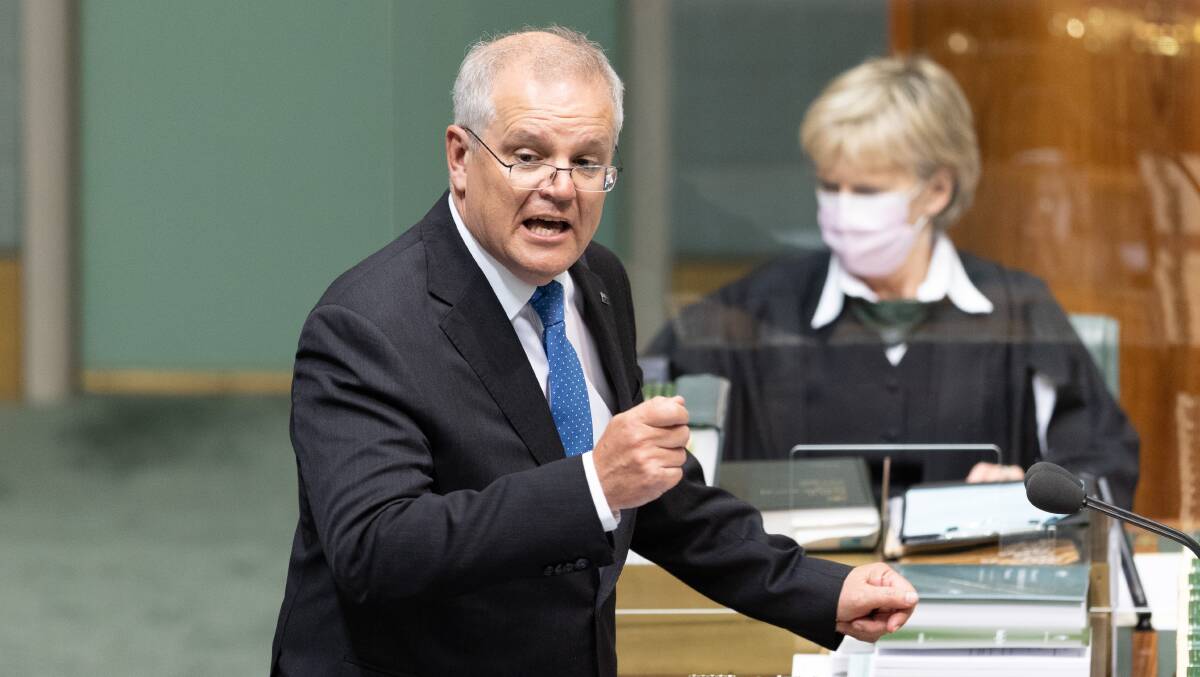 Scott Morrison says violent threats have 'no place' in public debate. Picture: Sitthixay Ditthavong