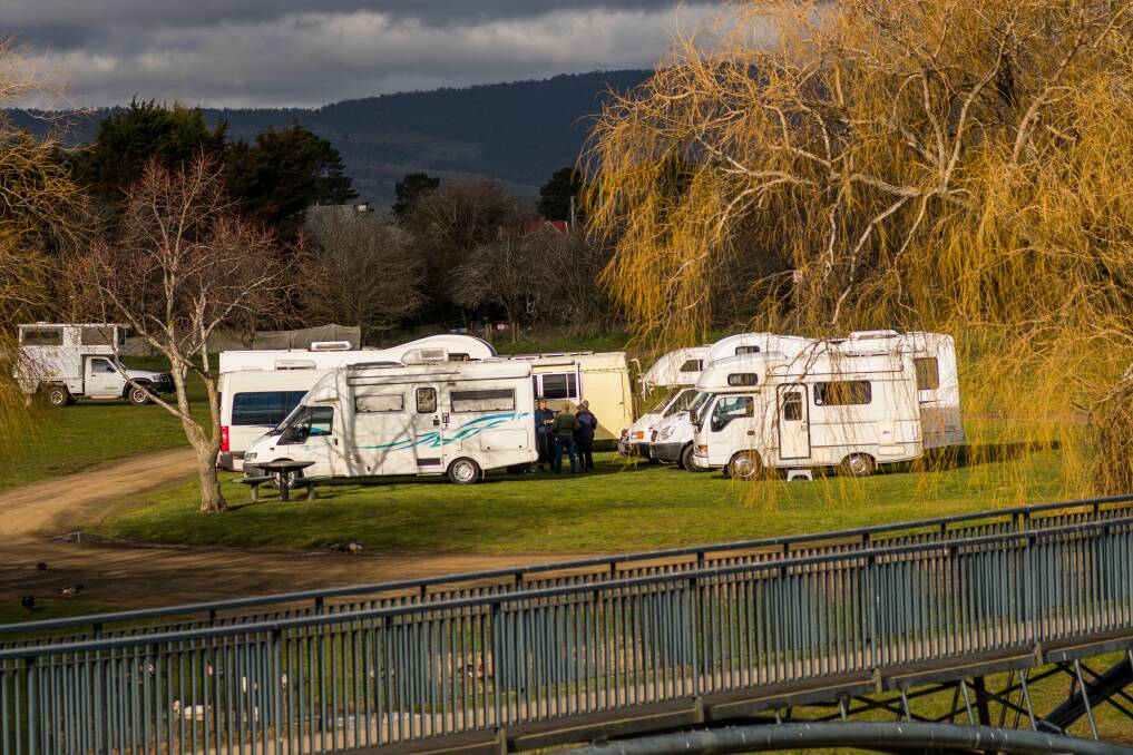 Camp sites are expected to be a popular place for people going away this weekend. Picture by Phillip Biggs