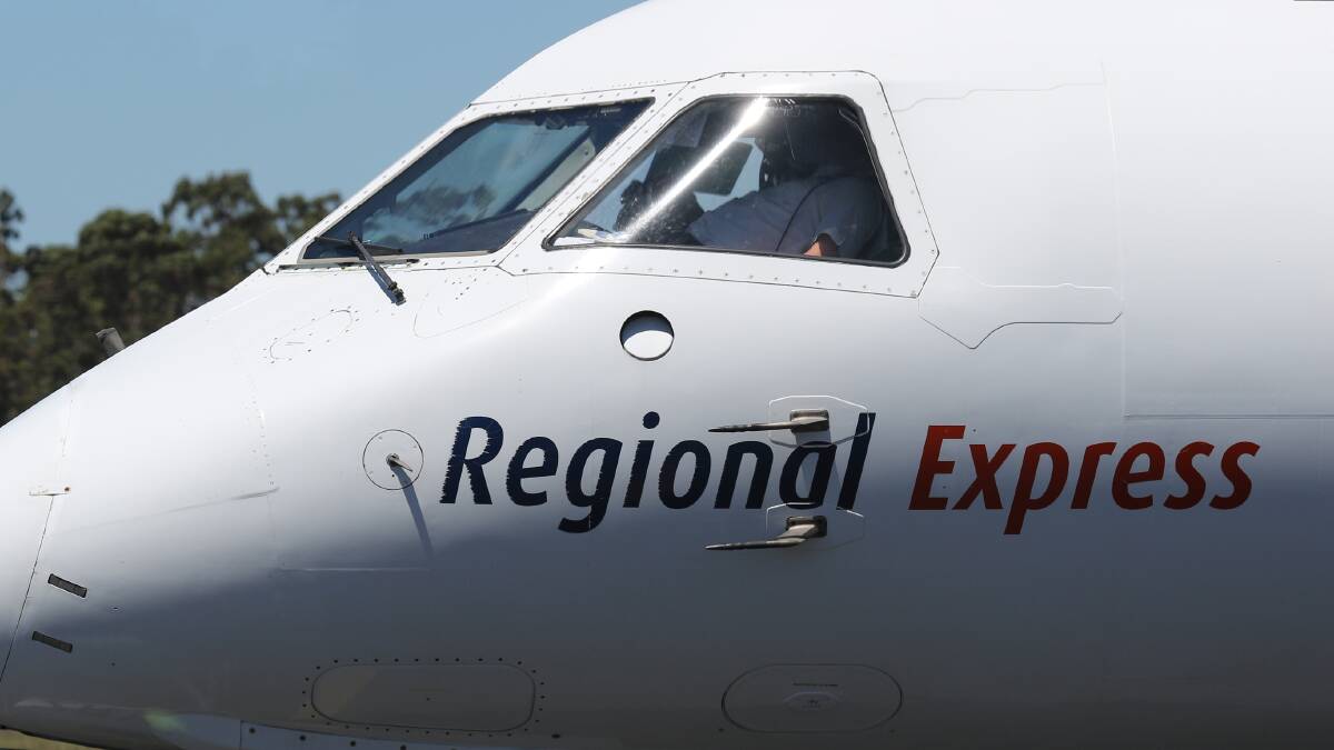 Evacuated: A Rex Airlines plane travelling from Melbourne to Burnie via King Island didn't take off after reports of flames coming from the engine.