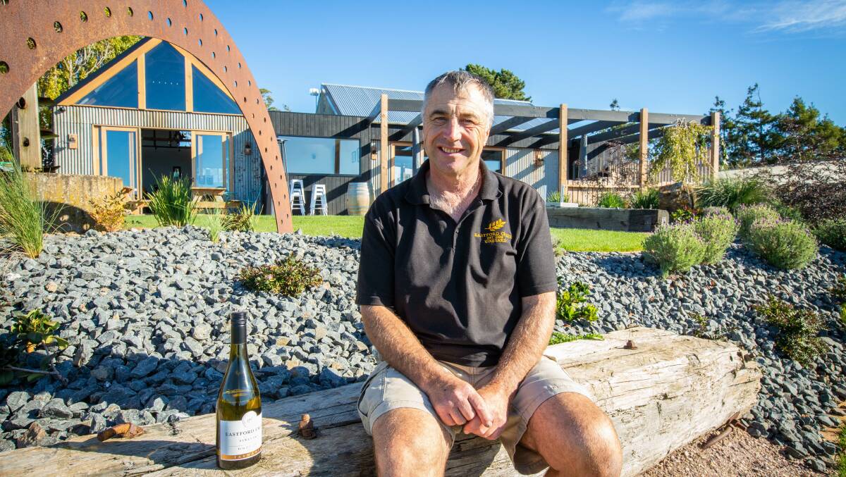 Off and racing: Eastford Creek Vineyard owner Rob Nichols says the course is not for the faint-hearted. Picture: Eve Woodhouse.