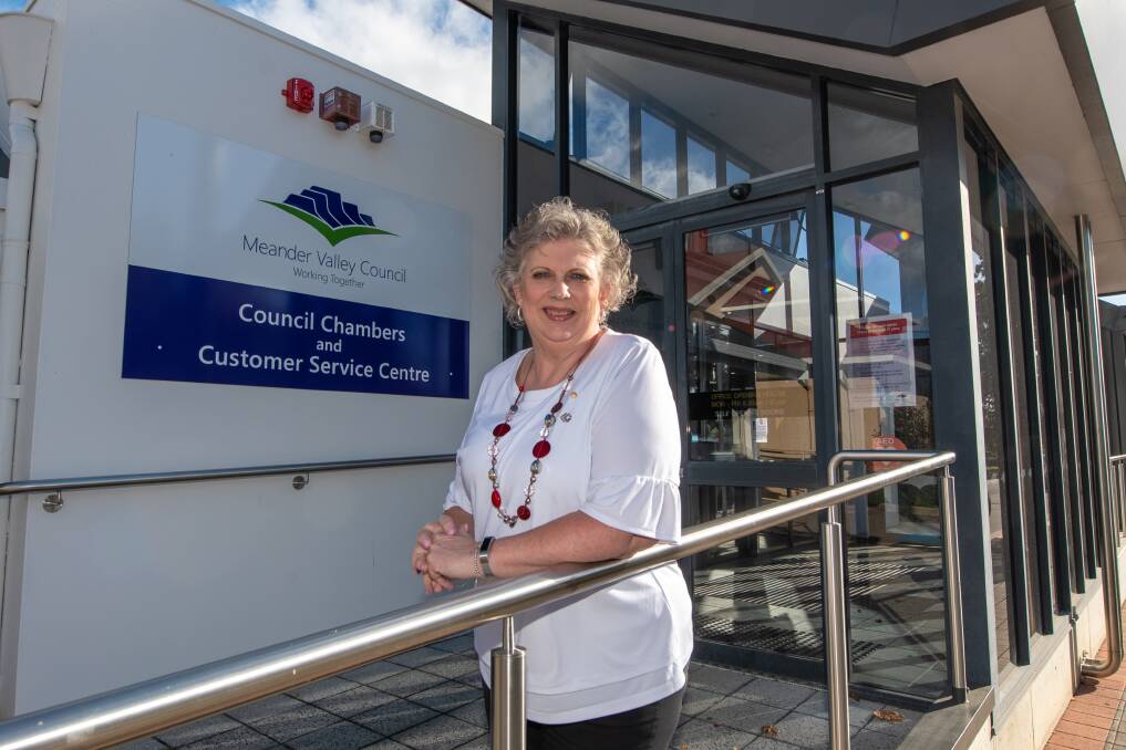 DEDICATED: Merrilyn Young out the front of the Meander Valley Council office in Westbury. Picture: Paul Scambler 