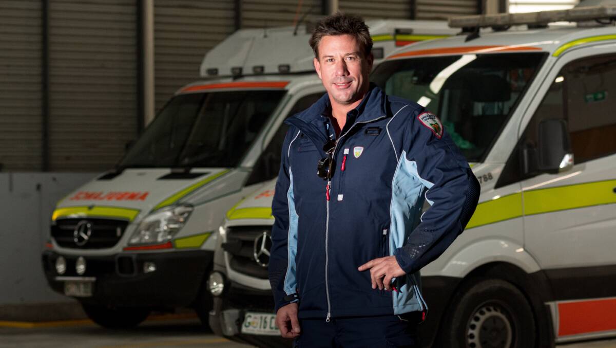VOLUNTEER: Ambulance Tasmania volunteer Ben Mahoney. Picture: Phillip Biggs