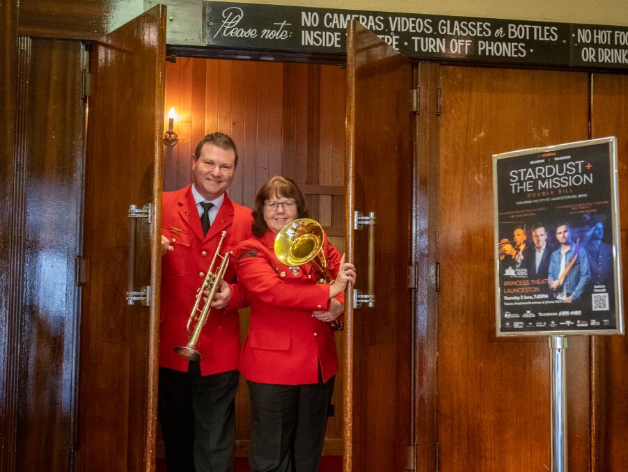  Launceston RSL Band members Peter Grossman and Julie Lynch for the Stardust + The Mission. Picture: Paul Scambler 