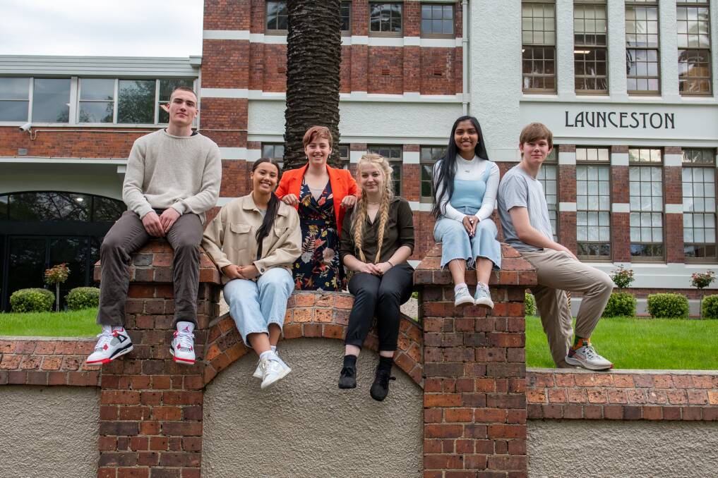 RECOGNITION: Launceston College Special Award recipients Sejr Deans, Chloe Edwards, Azra Clark, Freya Cooper, Nihad Mohamed and William Terry. Picture: Paul Scambler. 