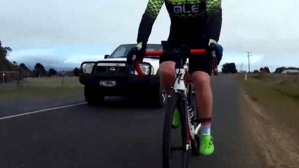 Watch the video: reckless driver swerves at cyclist