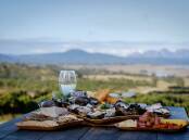 WINE AND DINE: A selection of treats on offer at Devils Corner Cellar Door with a scenic view. Picture: Puddlehub