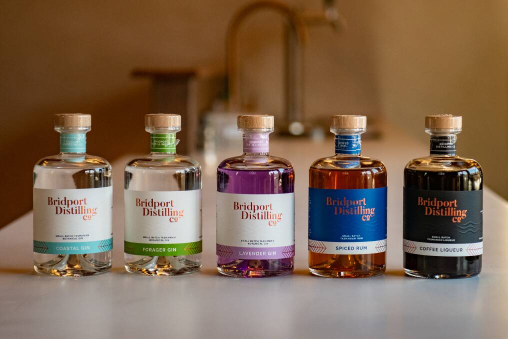 A selection of beverages on offer from the newly opened Bridport Distillery Co. 