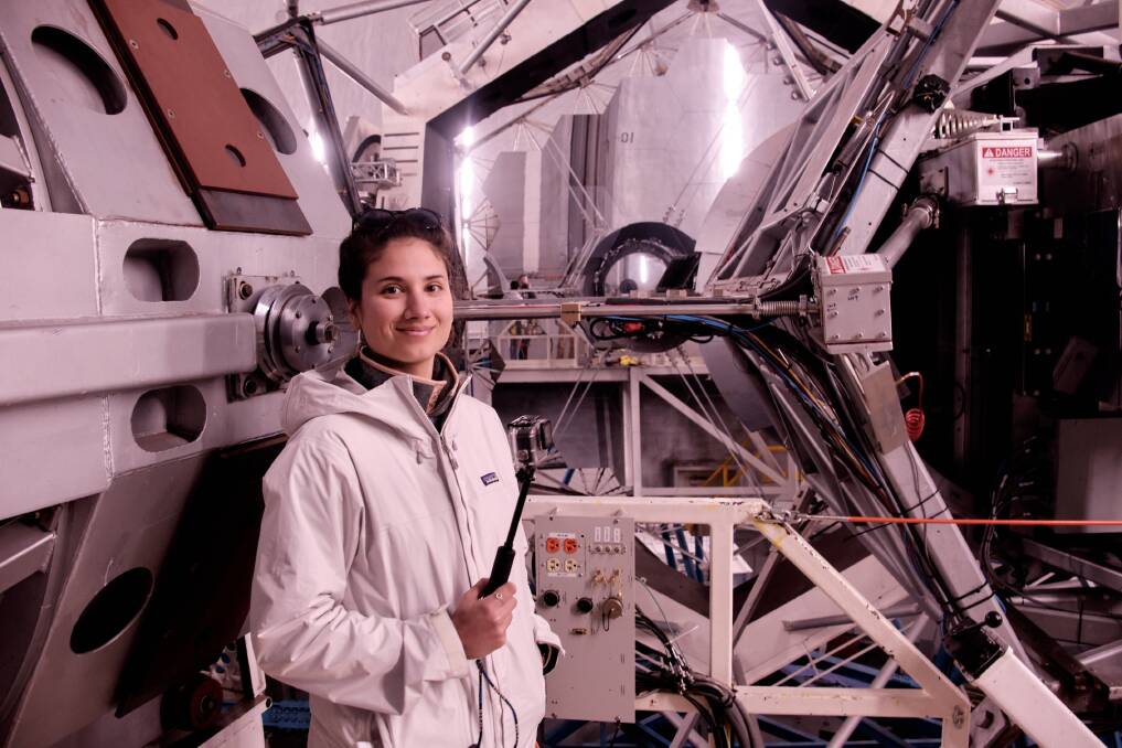 REACH FOR THE STARS: UTas PHD student Katie Vandorou is moving to the US to work with NASA on her research into exoplanets. Picture: Supplied. 