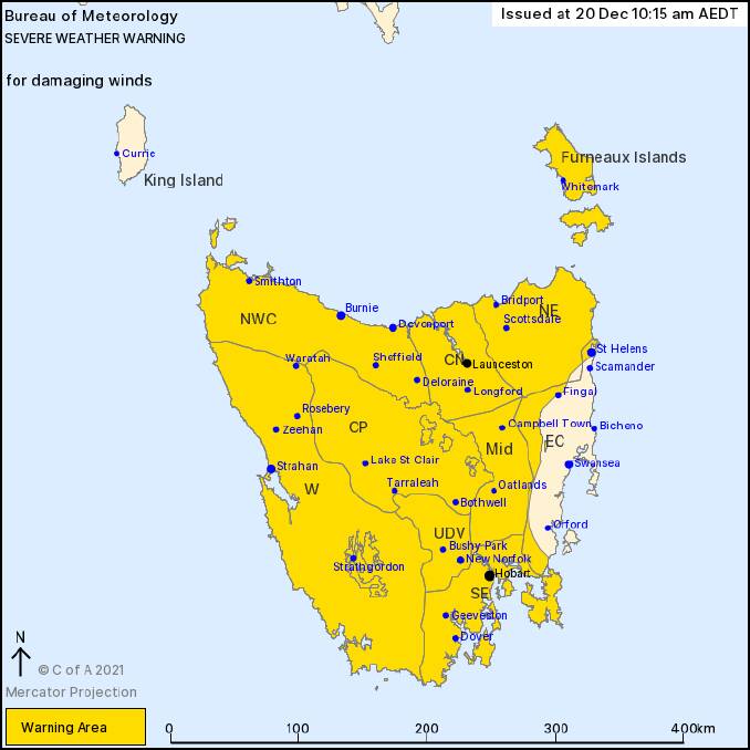 WINDY WEATHER:Most parts of the state are expecting strong and potentially damaging winds, apart from parts of the east coast. Picture: Supplied. 