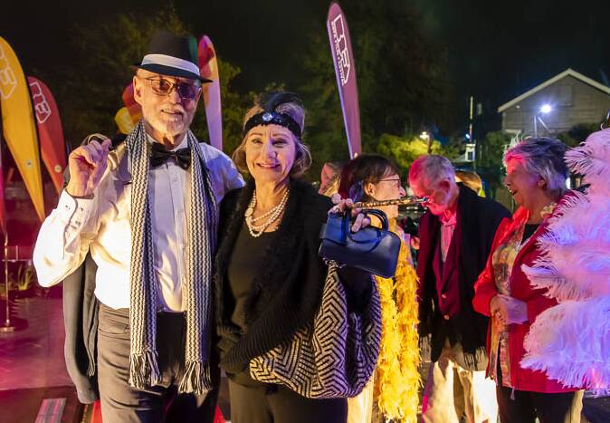 DRESSED TO IMPRESS: Attendees looked that part at the Tasmanian Breath of Fresh Air Film Festival opening night. Picture: Supplied