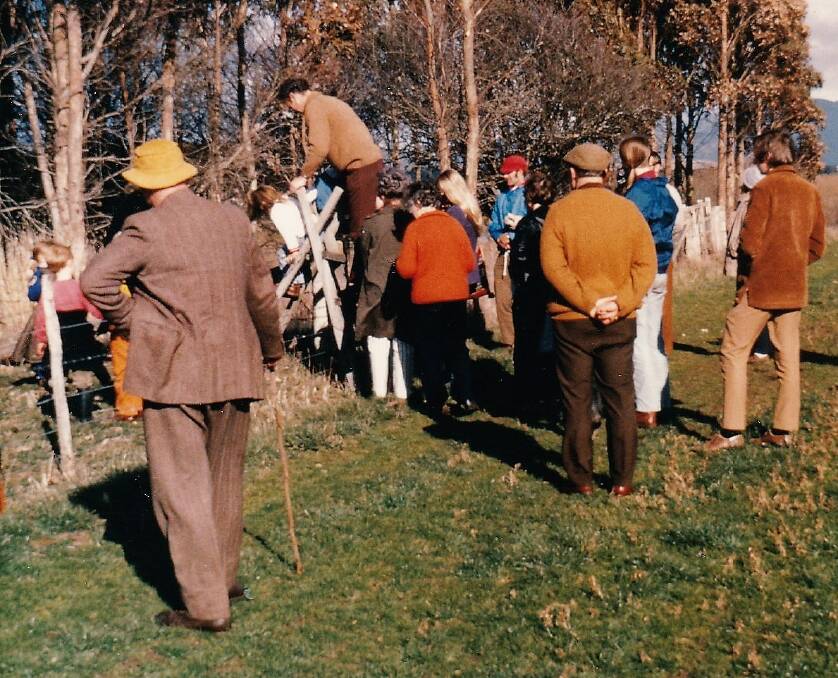 The club's second walk circa August 1972 at the Cressy Research Farm. Picture: Supplied 