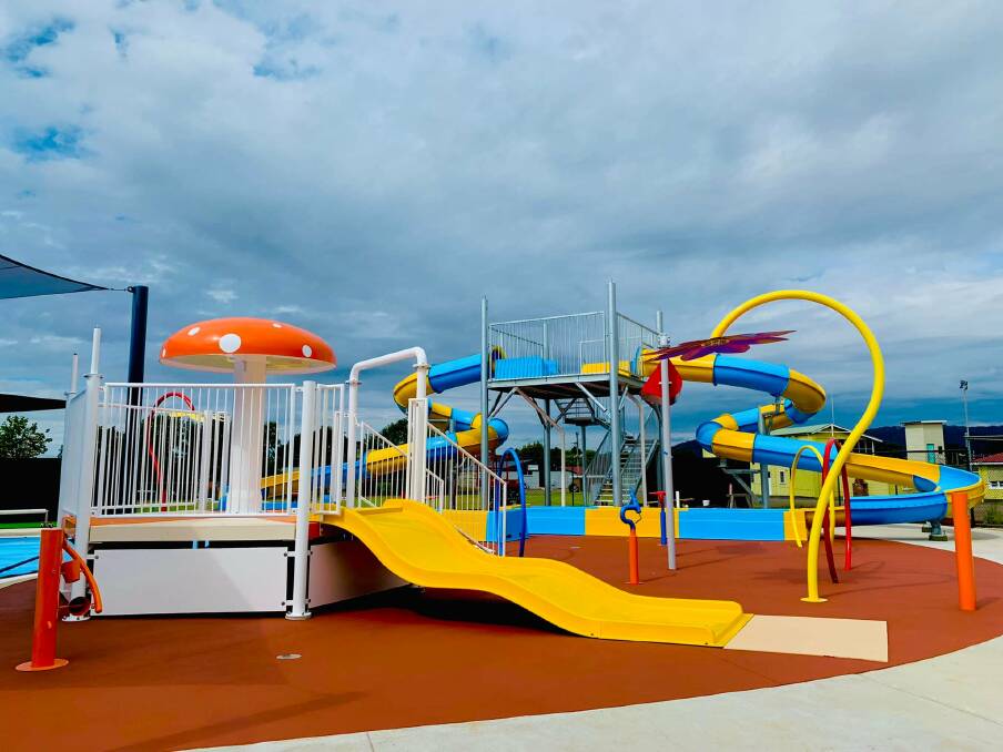 SPLASH: The new upgrades include the addition of Tasmania's largest outdoor water park, featuring small and larger slides and water dump buckets. Picture: Supplied.